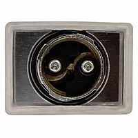 Double-headed push button head 1 flush green marked "I",1 flush red marked "O" IP40