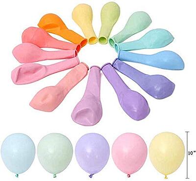 The Magic Balloons- Pastel Balloons for Birthday Theme Party Baby Shower Anniversary & Wedding Decorations, (Multicolour Colour, Pack Of 30 Pieces)