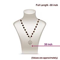 925 Silver Tied Rudraksha Mala Ruthratcham |Ayyappan Pendant Silver ,Certified