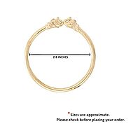 Gold Plated Adjustable Elephant Kada