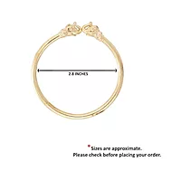 Gold Plated Adjustable Elephant Kada