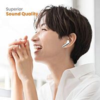 Just Corseca Stanley TWS Earbuds – Bluetooth 5.0 | 20H Playback | Touch Controls | Black & Grey