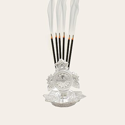 Silver Chank/Chakra Incense Holder Silver Chank/Chakra Incense Holder