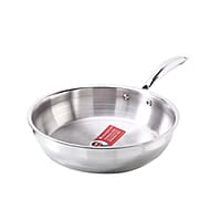 Wonderchef Nigella Tri-ply Stainless Steel 24 cm Fry Pan 2 litres  2.6mm Thickness