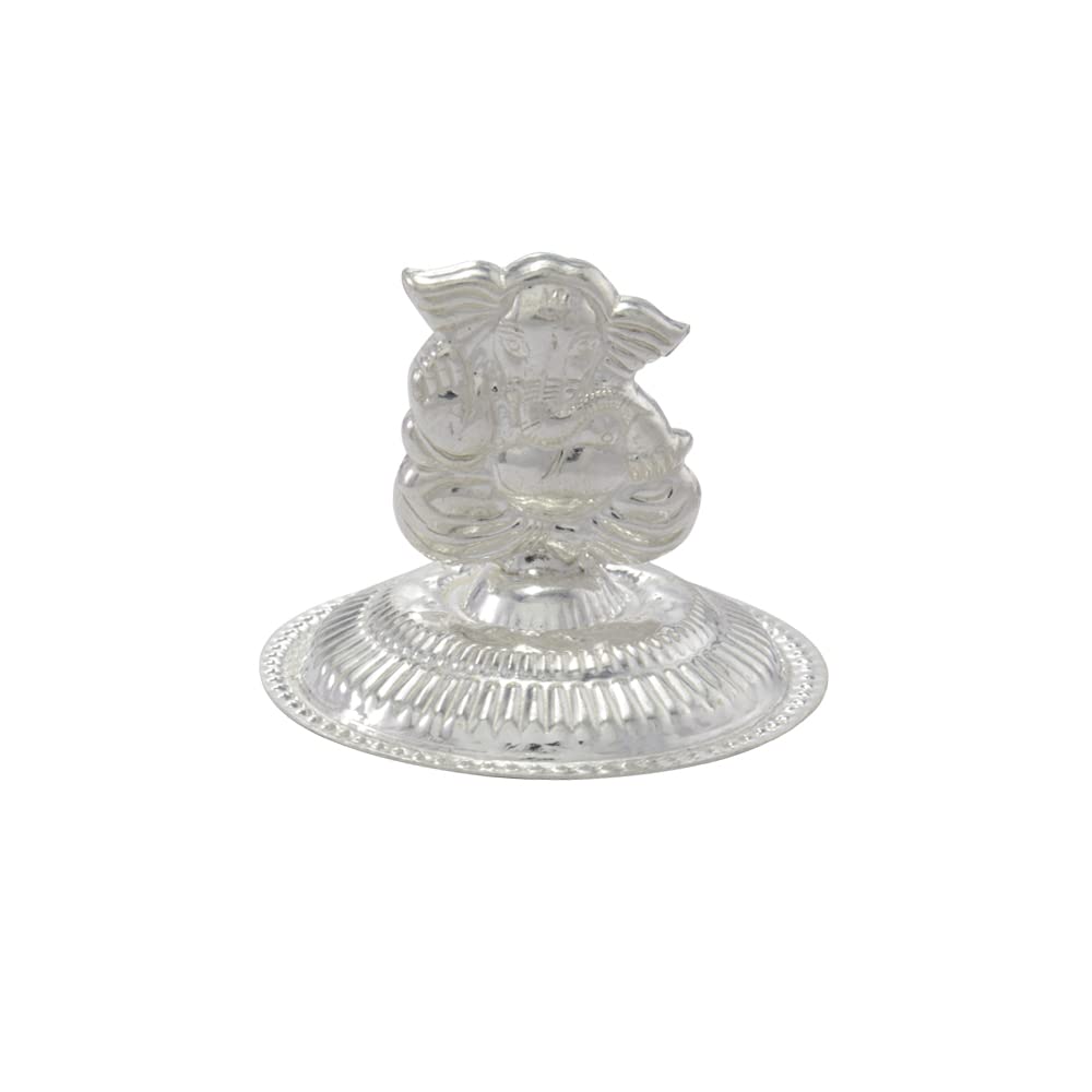 Silver Ganapathy Incense Holder / Idol