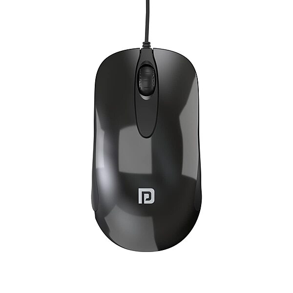 Portronics Toad 26: Wired Mouse featuring 1500 DPI for precision and a smooth scroll wheel for easy navigation. Ideal for work and gaming, it combines comfort with functionality in a sleek design.