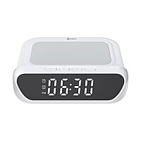 Toreto PowerTick15W Wireless Charger for Wireless Charging with Digital Clock and Alarm