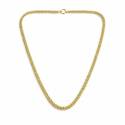 Impon Gold Plated Double Rope Chain Necklace for Men & Women | Thick Twisted Design Gold Finish Chain | Premium Daily Wear Jewelry