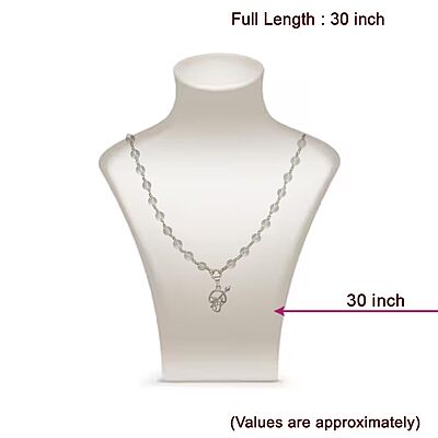 Silver Sphatika Mala with Murugan Pendant | Pure Crystal Beads Silver Sphatika Mala with Murugan Pendant | Pure Crystal Beads