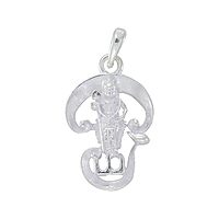 Sterling Silver Chain With God Kartikeya Subrahmanya Pendant