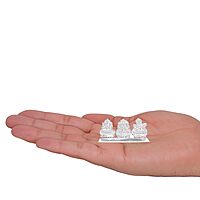 Silver Lord Saraswathi,Ganesh,Lakshmi Idol