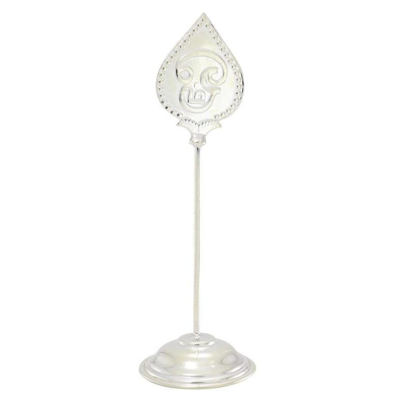 Sterling Silver Vel with Stand for Home Pooja Room Puja Lord Murugan Stick