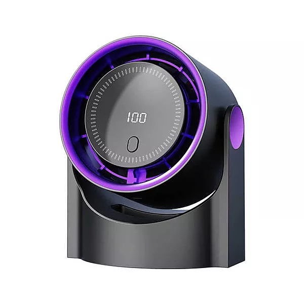 Portronics Chill On Table Fan – 3 Speed | Noiseless | Rechargeable | White | 1 Year Warranty