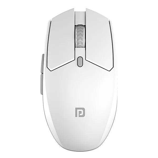 Portronics Toad 36 Wireless Mouse – 2.4GHz | Rechargeable | 6 Buttons | 1600 DPI | Ergonomic Thumb Support | Universal Compatibility | Built-in Battery | For Windows/Mac/Android/iOS | White