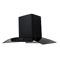 Wonderchef Ultima 90cm 1200 m3/hr Auto Clean Curved Glass Chimney  Baffle Filter 1200M3/Hr powerful suction