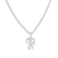 Sterling Silver Chain With God Kartikeya Subrahmanya Pendant