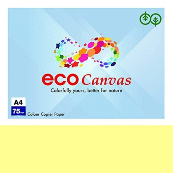 JK Eco Canvas  Paper A4 75 Yellow