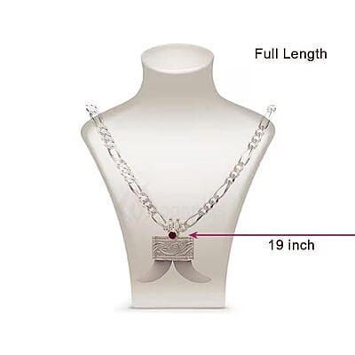 Silver Chain With Puli Nagam Dollar Silver Chain With Puli Nagam Dollar