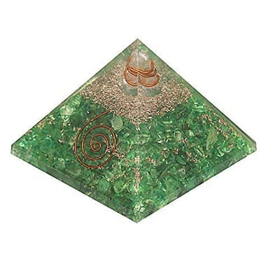 Green Orgonite Pyramid