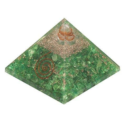 Green Orgonite Pyramid