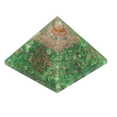 Green Orgonite Pyramid (Green Orgone Pyramid) - Energy Generator Pyramid