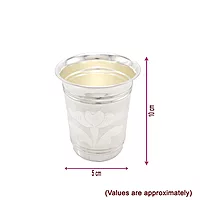 Silver Tumbler , Glass Set (120grams)