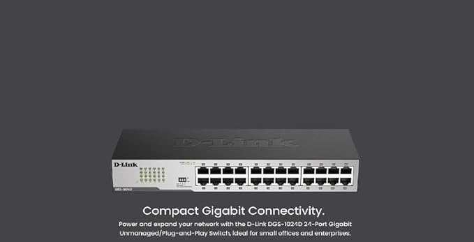 D-Link DGS-1024D, Unmanaged 24 Port, DGS-1024D