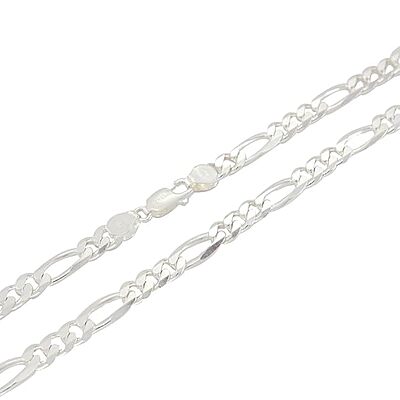 Sterling Silver Men's Figaro Chain