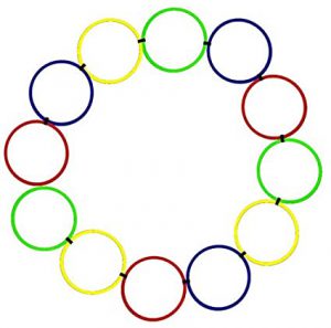 Agility Rings (Diameter 45cms) - Set of 12 (Multicolor)