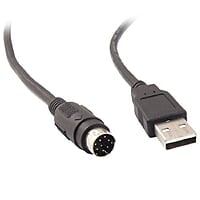 USB Type A Male to PS/2 Female Cable (Black) USB Type A Male to PS/2 Female Cable (Black)