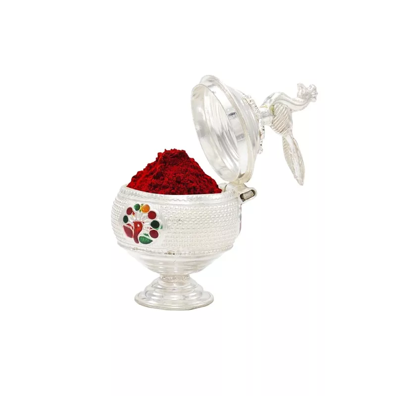 Decorative Peacock Kumkum chimizh