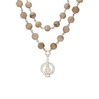 Silver Thulasi Ayyappan Mala–Sacred Tulasi Beads for Ayyappa