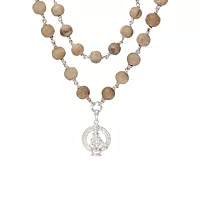 Silver Thulasi Ayyappan Mala–Sacred Tulasi Beads for Ayyappa