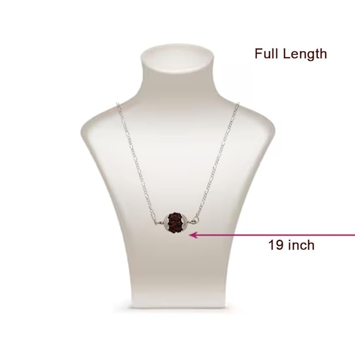 Sterling Silver Chain with Rudraksham Pendent
