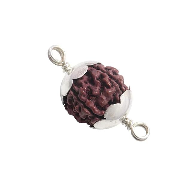 Rudraksha Pendant/Sterling Silver Caped Pendant