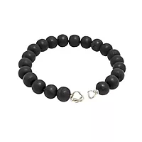 Silver Tied Karungali Bracelet