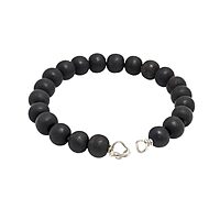 Silver Tied Karungali Bracelet