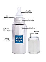 Mee Mee - SS Feeding Bottle -120ML