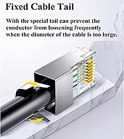 uPort CAT7 Connector – Shielded RJ45 Plug offers high-speed data transmission with enhanced shielding for reduced interference. Ideal for networking applications requiring reliable performance.