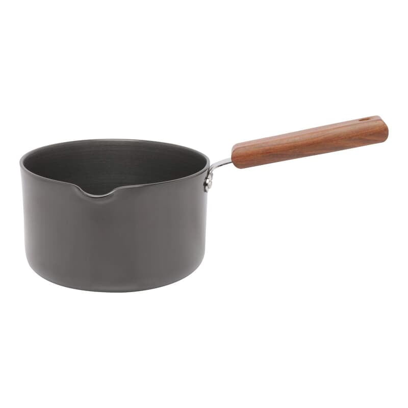 Wonderchef Ebony Hard Anodized Nonstick Sauce Pan 16cm Non Stick Sauce Pan 2L 3.25 mm
