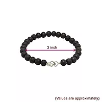 Silver Tied Karungali Bracelet