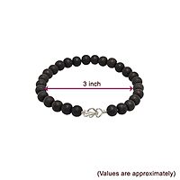 Silver Tied Karungali Bracelet