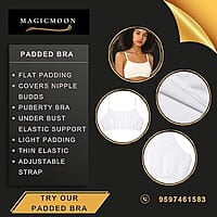 Girls Padded Training Bra, Crop Cami Training Bras for Girls. Sports bra with Non-Removable Padding, Uniform bra, Starter Bra, Begginers Bra Girls Padded Training Bra, Crop Cami Training Bras for Girls. Sports bra with Non-Removable Padding, Uniform bra, Starter Bra, Begginers Bra