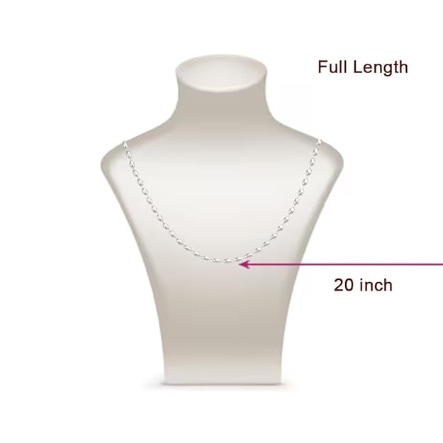 Glossy finish Sterling Silver Chain