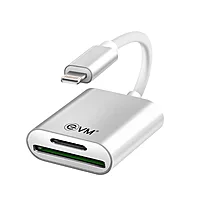 EVM CR-004 Lightning to SD + TF Card Reader
