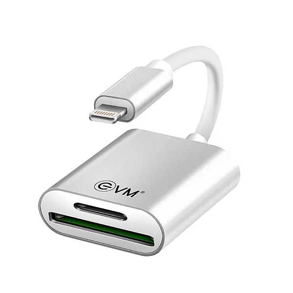 EVM CR-004 Lightning to SD + TF Card Reader