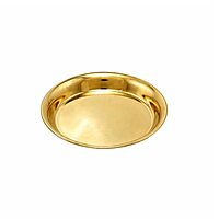 Brass Small Plain Thali Thattu for Mandir Pooja