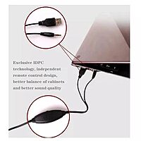 HAMMOK VINTAGE Wooden USB Speaker – Stylish Brown & Black, Rich Sound | Perfect for Home, Office & Retro Audio Lovers