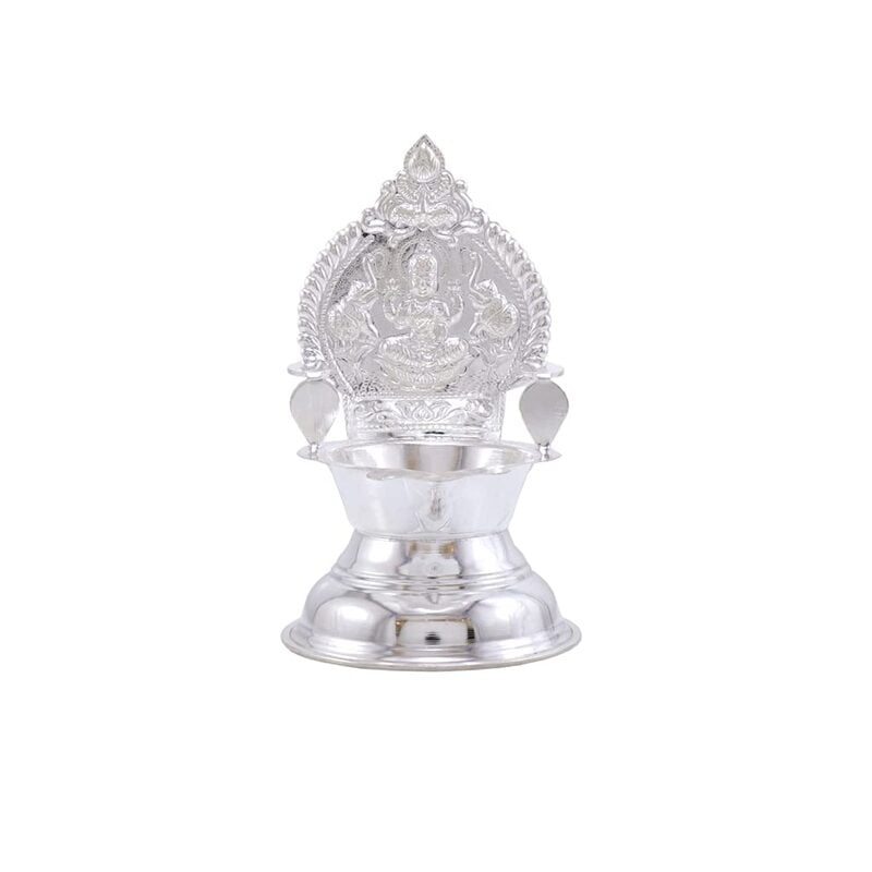 Silver Kamakshi Deepa, Traditional Diya,70g