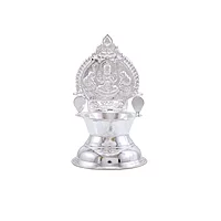 Silver Kamakshi Deepa, Traditional Diya,100g